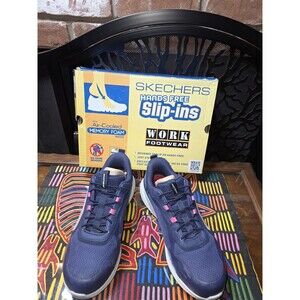 Skechers Work Carbyx Yunia Safety Toe Slip Resistant Hands Free Womens 9